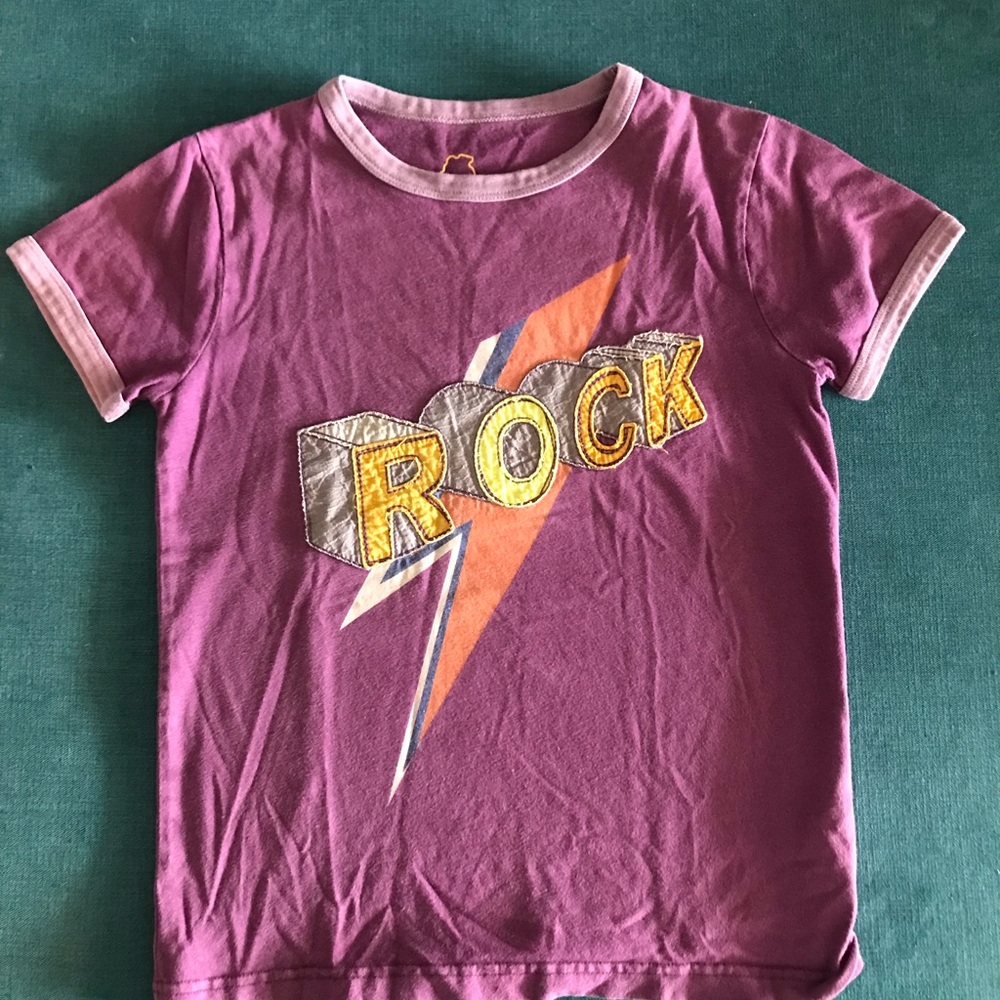 Mini Boden Kids Rock Graphic TβShirt - Purple size 7/8